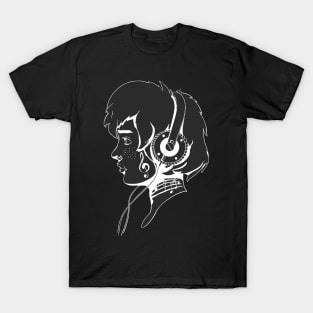 Girl with headphones T-Shirt